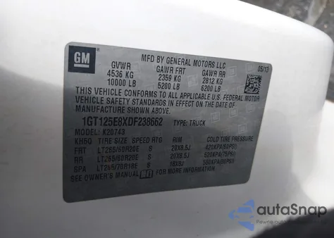 2013 GMC Sierra 2500Hd Denali из США, поврежденный, VIN 1GT125E8XDF238662